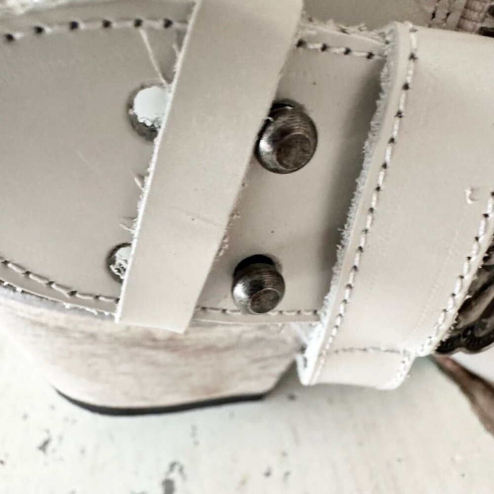 Lane The New Mrs Womens Pearl White Cowboy Boots 11 Western Cowgirl Wedding Tall - Picture 11 of 14